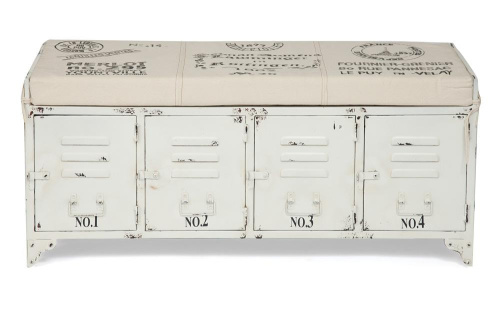 Банкетка Secret De Maison Steel (mod. M-14527) (Белый). Фото №1