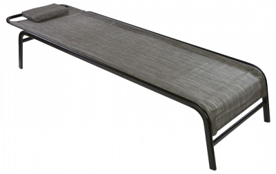 Шезлонг с регулируемой спинкой KEMER Черный. Фото №2