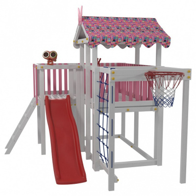 Комплекс игровой ДК5Р, розовый, серый. Фото №3