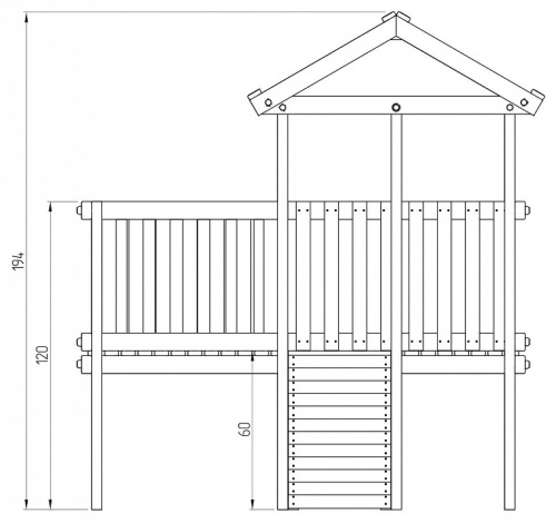 Комплекс игровой ДК7Б, бирюзовый, серый. Фото №10