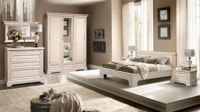 Спальня Престиж (крем с патиной). Фото