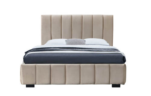 Кровать 8855 бежевая (1400X2000). Фото №7