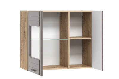 Шкаф навесной Livorno, НМ 011.29-01,  Софт Графит, Дуб Бунратти фото Шкаф навесной Livorno, НМ 011.29-01,  Софт Графит, Дуб Бунратти. Фото №2