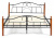 Кровать AT-808 Wood slat base дерево гевея/металл, 180*200 см (King bed), красный дуб/черный. Фото №2