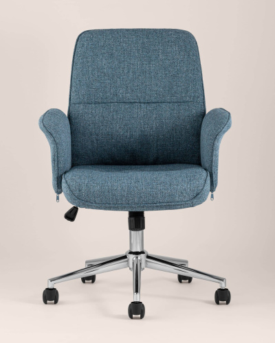 Стул офисный Simona голубой. Фото №5