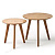 Комплект из двух круглых столиков CT-911 Дуб