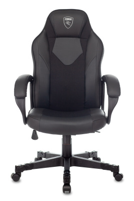 Кресло игровое Zombie GAME 17 черный текстиль/эко.кожа крестовина пластик. Фото