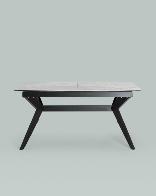 Стол обеденный Аркада раскладной 160-210*90 керамика темная фото Стол обеденный Аркада раскладной 160-210*90 керамика темная. Фото №4